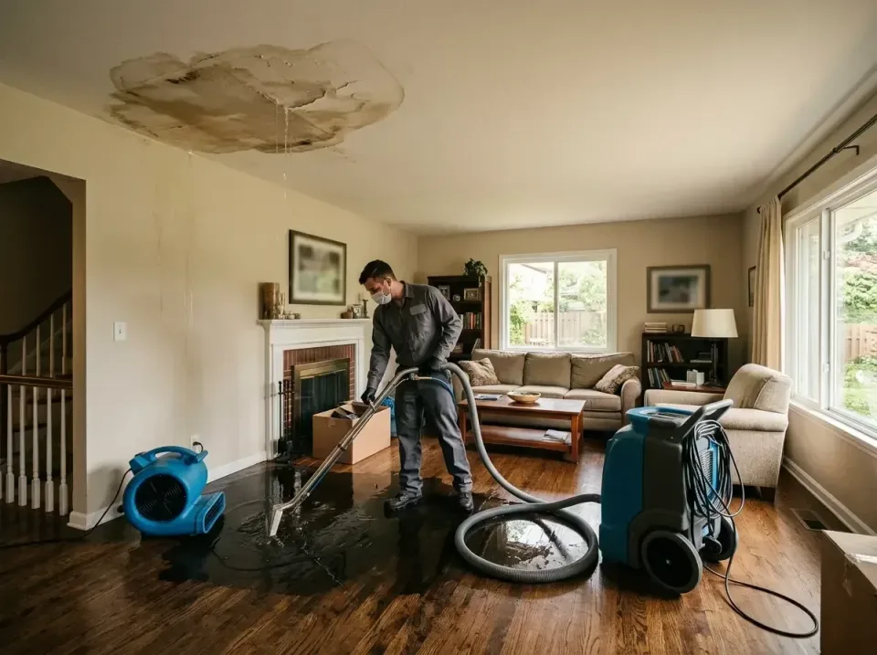 attic-pipe-burst-ceiling-drip-008 — frequently asked questions, Water Damage Restoration & Carpet Care in Kasson, MN